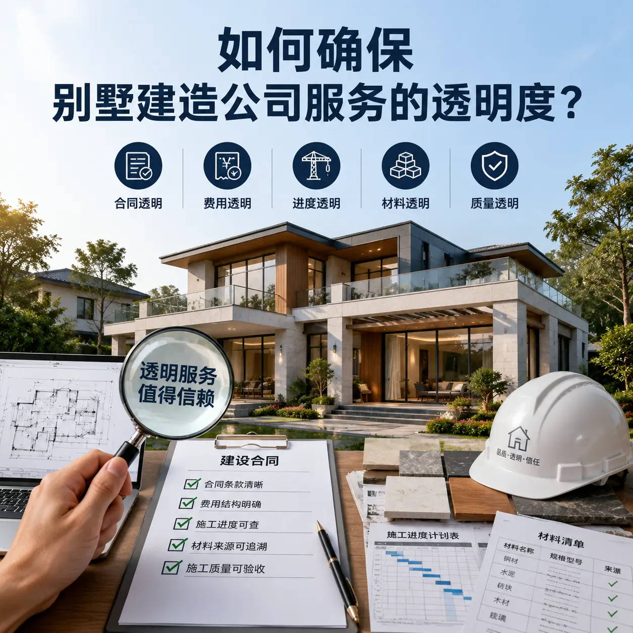 在 台江 如何确保别墅建造公司服务的透明度？