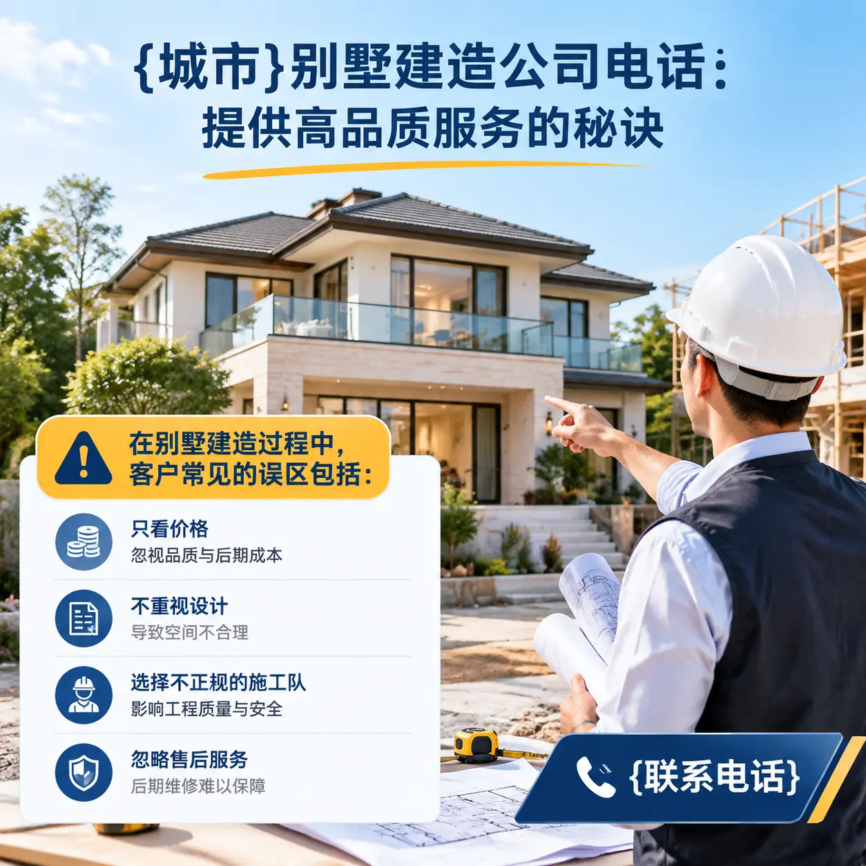 台江别墅建造公司电话:提供高品质服务的秘诀