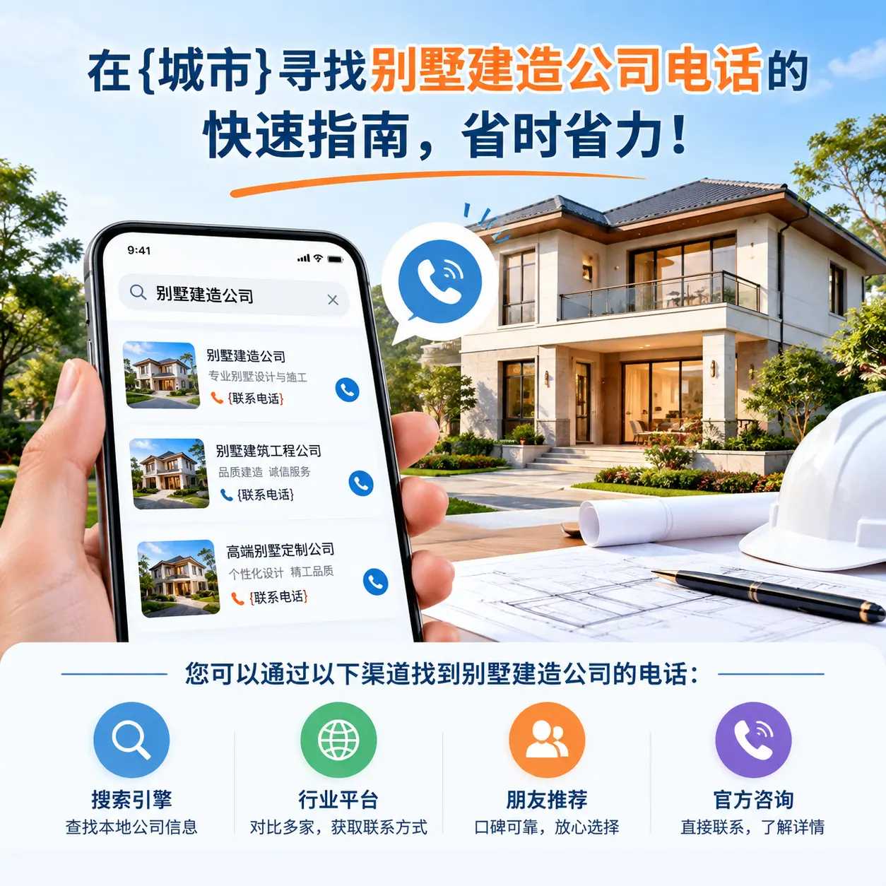 在台江寻找别墅建造公司电话的快速指南，省时省力！