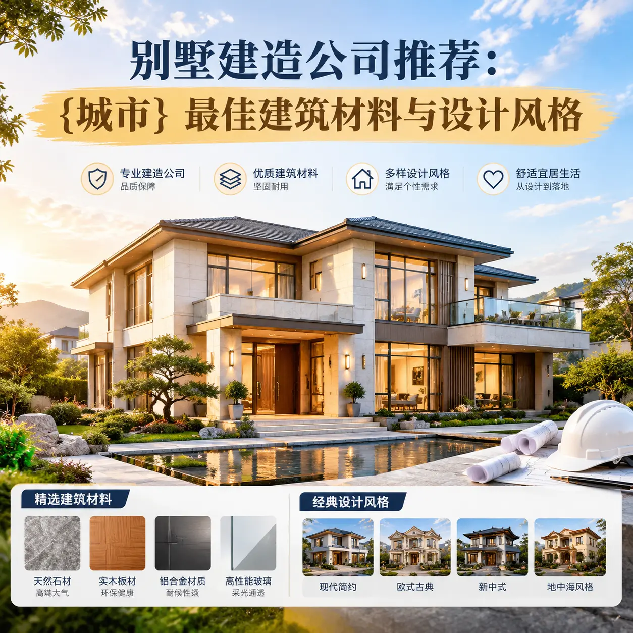 别墅建造公司推荐： 台江 最佳建筑材料与设计风格
